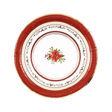 PIATTI NATALIZI RED ROYAL 24 CM 8 PZ