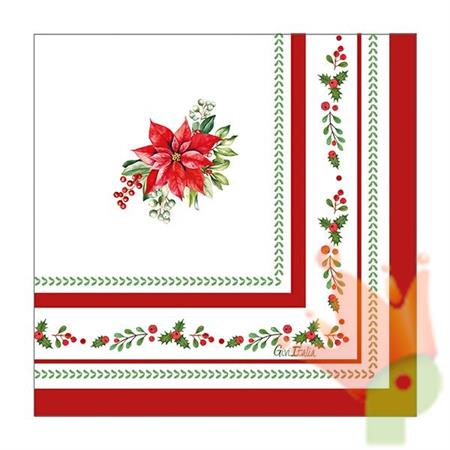 TOVAGLIOLI NATALIZI RED ROYAL 33X33 16 PZ