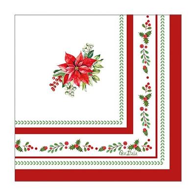 TOVAGLIOLI NATALIZI RED ROYAL 33X33 16 PZ