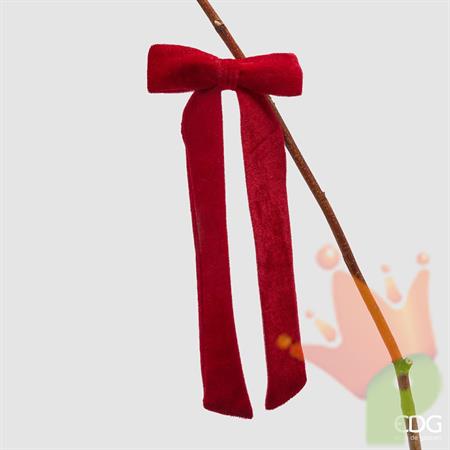 FIOCCO IN VELLUTO CON CLIP H.30X13 CM