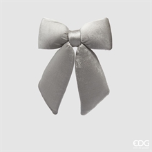FIOCCO IN VELLUTO ARGENTO H.25X21 CM