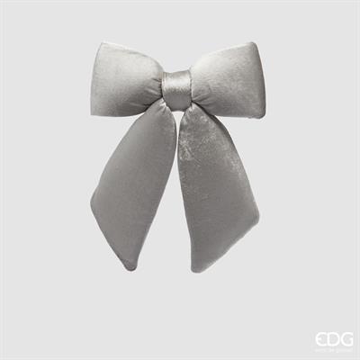 FIOCCO IN VELLUTO ARGENTO H.25X21 CM
