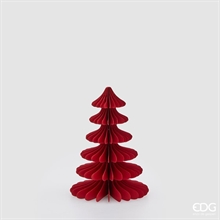 DECORO ORIGAMI ALBERO ROSSO H.25 D.18.5