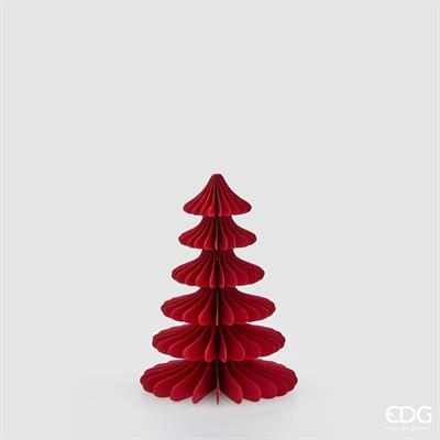DECORO ORIGAMI ALBERO ROSSO H.25 D.18.5