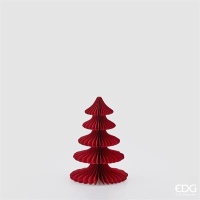 DECORO ORIGAMI ALBERO ROSSO H.20.5 D.15