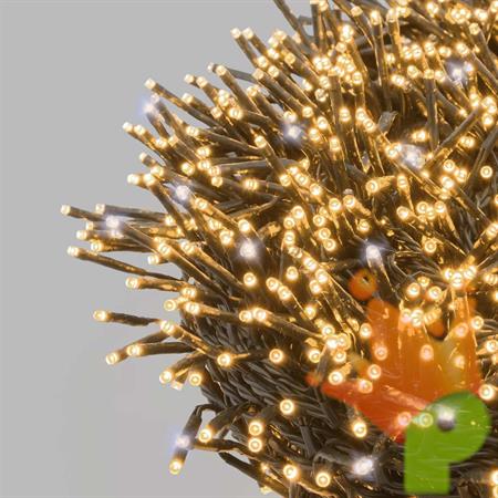 LUCI DI NATALE 2000 MINILED BIANCOCALDO+FLASHLED FREDDO 30MT