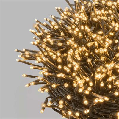 LUCI DI NATALE 2000 MINILED BIANCOCALDO+FLASHLED CALDO 30MT