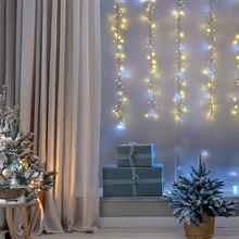 LUCI DI NATALE A TENDA 1152 LED BIANCO  CALDO + FREDDO 24 STRING