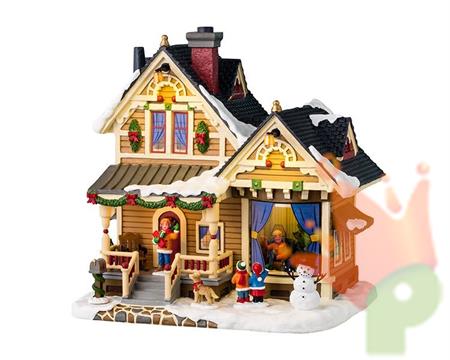 VILLAGGIO NATALIZIO VIGILIA DI NATALE DELLA NONNA 20,5x20x15 CM