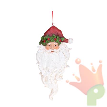 TESTA BABBO NATALE DA APPENDERE 42 CM