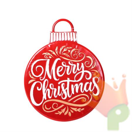 DECORAZIONE MERRY XMAS D.39.5XH50.5 CM