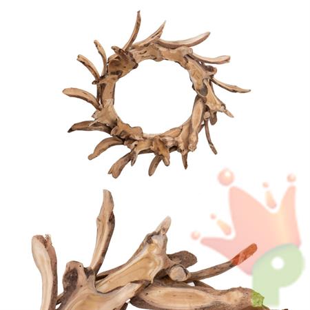 GHIRLANDA FUORIPORTA IN LEGNO D.60 CM