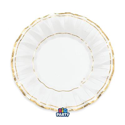 PIATTI FONDI CLASSIC ORO METALLIZZATO 24CM 6PZ