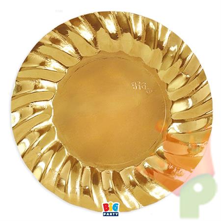 SOTTOPIATTI WAVY ORO METALLIZZATO 30CM 6PZ