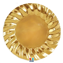 SOTTOPIATTI WAVY ORO METALLIZZATO 30CM 6PZ