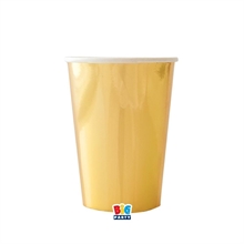 BICCHIERI WAVY ORO METALLIZZATO 250CC 6PZ