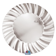 SOTTOPIATTI WAVY ARGENTO 30CM 6PZ