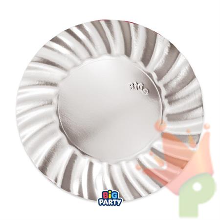 PIATTI WAVY ARGENTO 25CM 6PZ