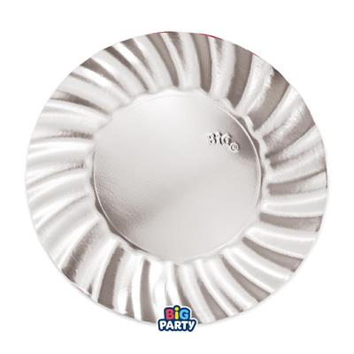 PIATTI WAVY ARGENTO 25CM 6PZ
