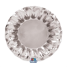 PIATTI FONDI WAVY ARGENTO 24CM 6PZ