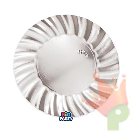 PIATTI WAVY ARGENTO 20CM 6PZ