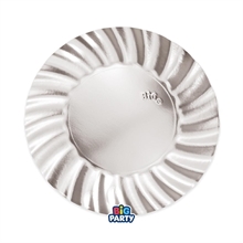 PIATTI WAVY ARGENTO 20CM 6PZ