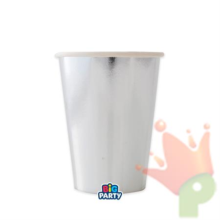 BICCHIERI WAVY ARGENTO 250CC 6PZ