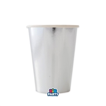 BICCHIERI WAVY ARGENTO 250CC 6PZ