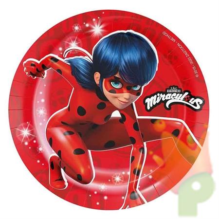 PIATTI LADYBUG 18CM 8PZ