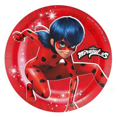 PIATTI LADYBUG 18CM 8PZ