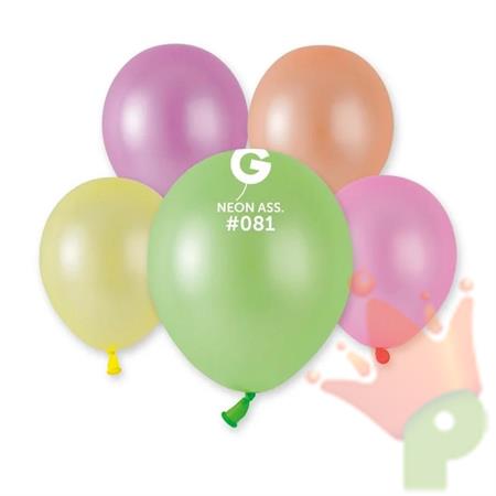 PALLONCINI GEMAR NEON ASSORTITI 081 5 100PZ