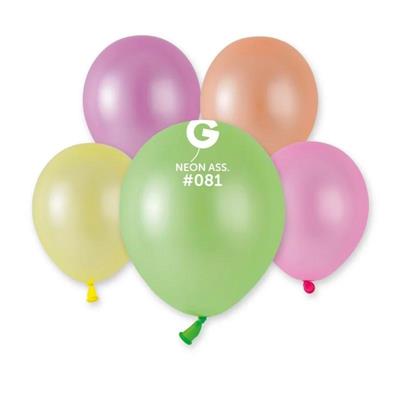 PALLONCINI GEMAR NEON ASSORTITI 081 5 100PZ