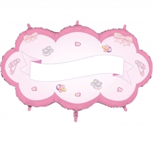 PALLONCINO MYLAR NUVOLETTA ROSA 48X90CM