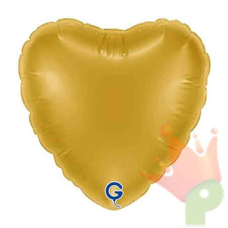 PALLONCINO MYLAR CUORE ORO 45CM