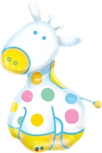 PALLONCINO MYLAR SUPERSHAPE BABY GIRAFFA 121CM