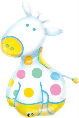 PALLONCINO MYLAR SUPERSHAPE BABY GIRAFFA 121CM
