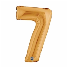 PALLONCINO MYLAR NUMERO 7 ORO 14 36CM
