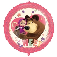 PALLONCINO MYLAR MASHA SWEET HEART 45CM