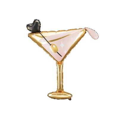 PALLONCINO MYLAR BICCHIERE CALICE MARTINI 126X93CM
