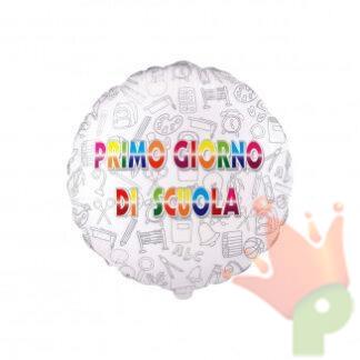 PALLONCINO MYLAR PRIMO GIORNO DI SCUOLA 45CM