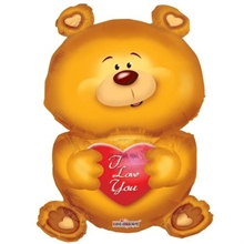 PALLONCINO MYLAR ORSACCHIOTTO I LOVE YOU 36CM