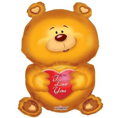 PALLONCINO MYLAR ORSACCHIOTTO I LOVE YOU 36CM