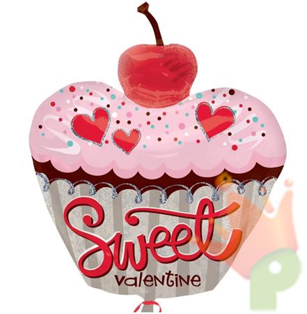 PALLONCINO SUPERSHAPE CUPCAKE VALENTINE 61CM