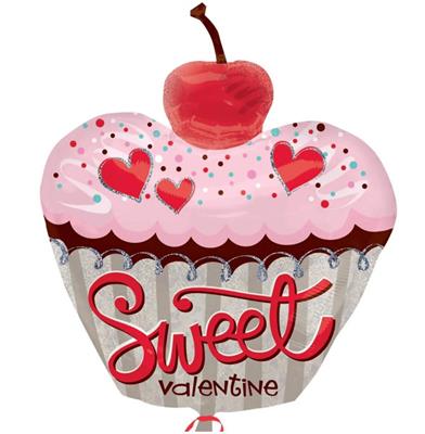 PALLONCINO SUPERSHAPE CUPCAKE VALENTINE 61CM