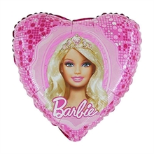 PALLONCINO MYLAR CUORE BARBIE 45CM