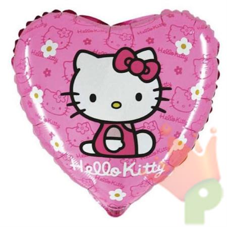 PALLONCINO MYLAR CUORE HELLO KITTY 45CM