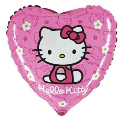 PALLONCINO MYLAR CUORE HELLO KITTY 45CM