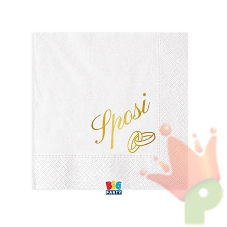 TOVAGLIOLI SPOSI 25X25CM 16PZ