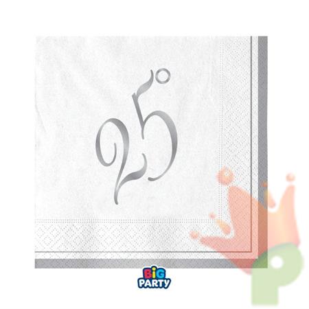 TOVAGLIOLI 25 ANNIVERSARIO 25X25CM 16PZ