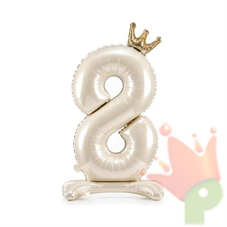 PALLONCINO MYLER NUMERO 8 CREMA 84CM